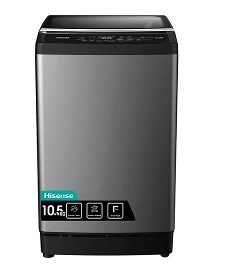 LAVARROPAS HISENSE 10.5 KG CARGA SUPERIOR COLOR TITANIUM WTJA1102T 2