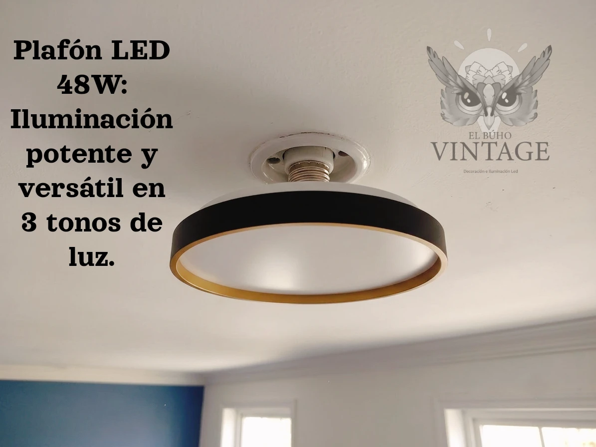 Plafón Led Decorativa 48w 8