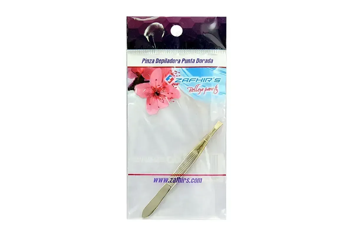 PINZA DEPILATORIA PUNTA DORADA ZAFHIR