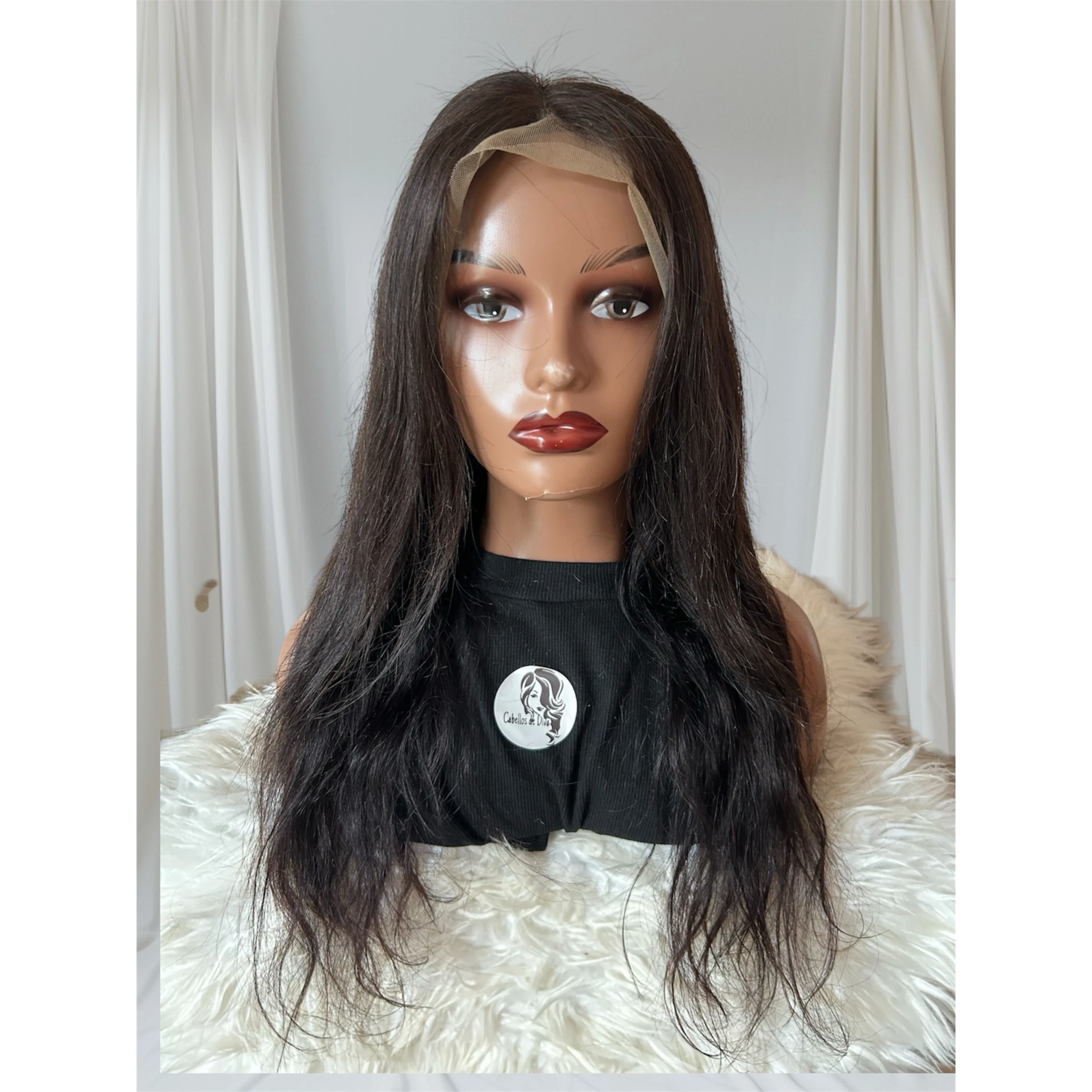 Peluca ondulafa brazilia de 22”  2
