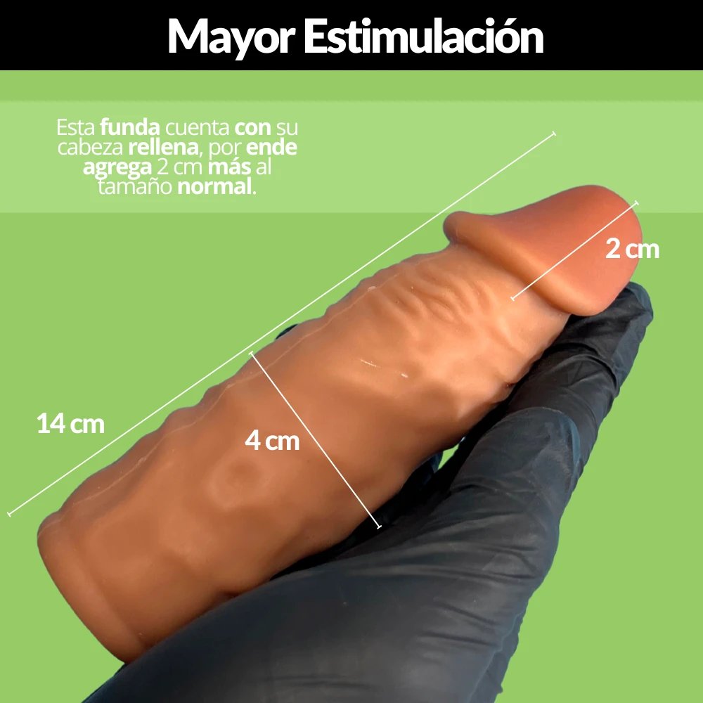 Funda realista para pene condón  2