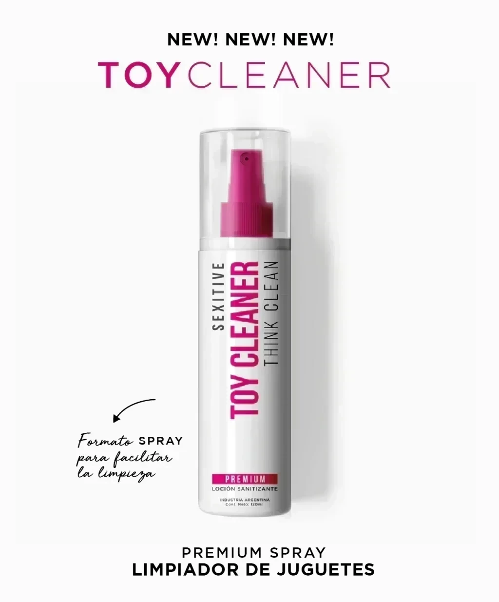 TOYCLEANER PREMIUM SPRAY - LIMPIADOR DE JUGUETES