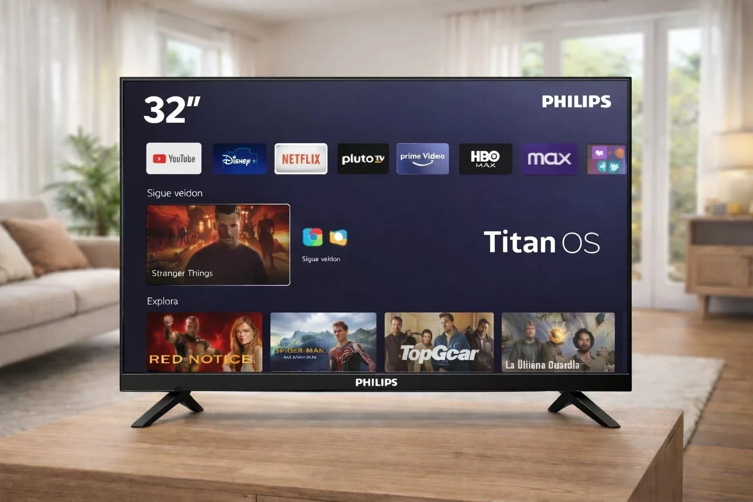 SMART TV PHILIPS 32" C/TITAN OS  INGRESAN EL DIA 23/4