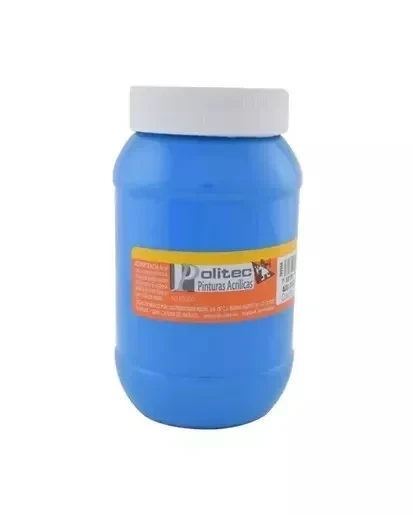 Politec pintura azul celeste  frasco 100 ml