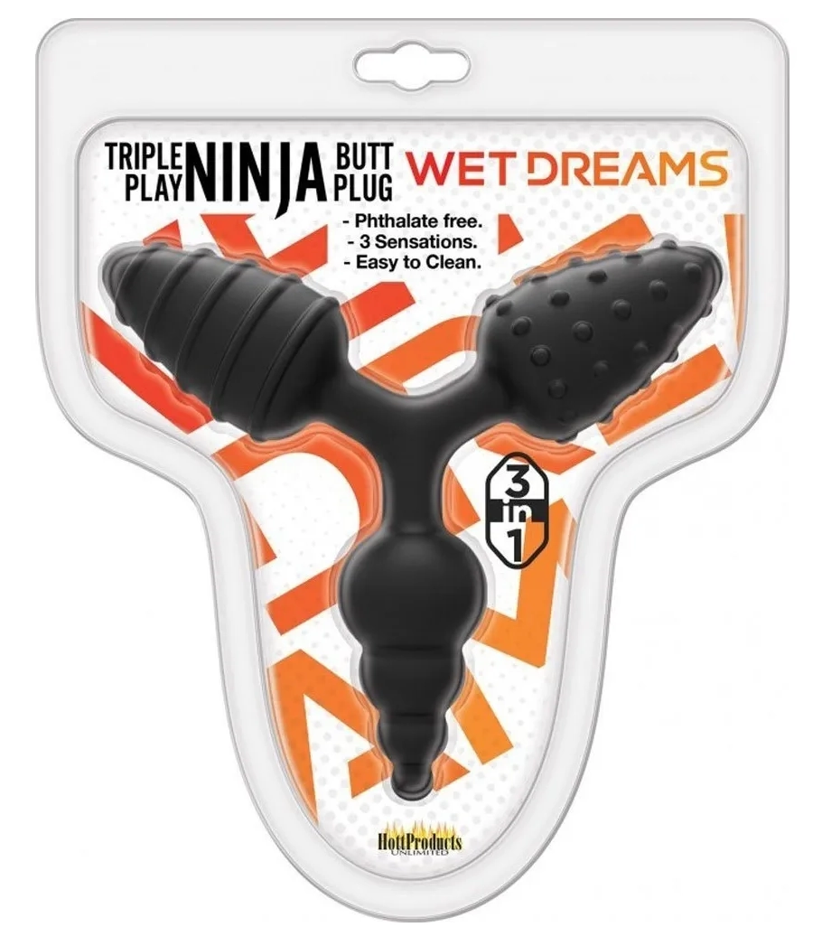 Triple Play Ninja Butt Plug