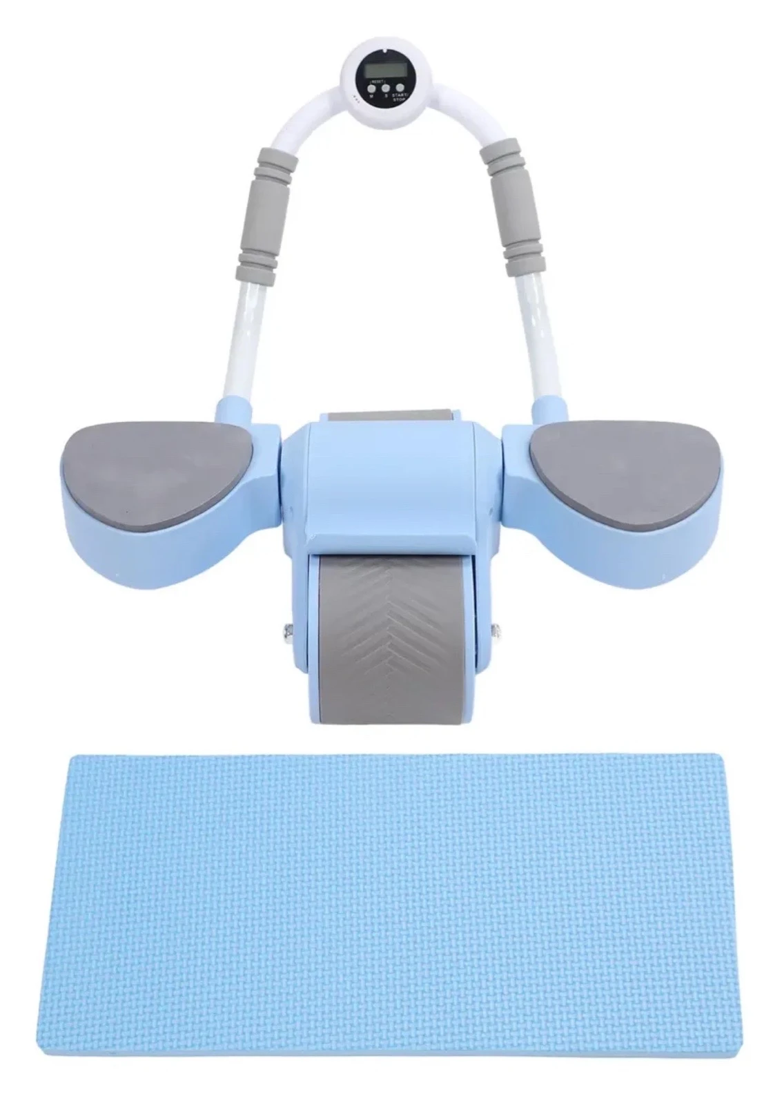 Rodillo Abdominal Ergonómico con Soporte para Codos y Pantalla Digital 5