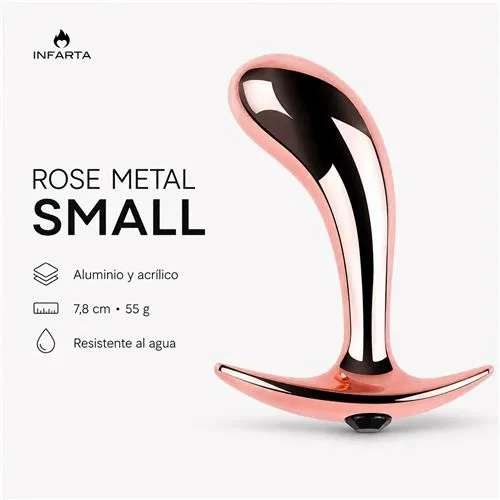Anal Plug Ergo Rose Metal Small 3