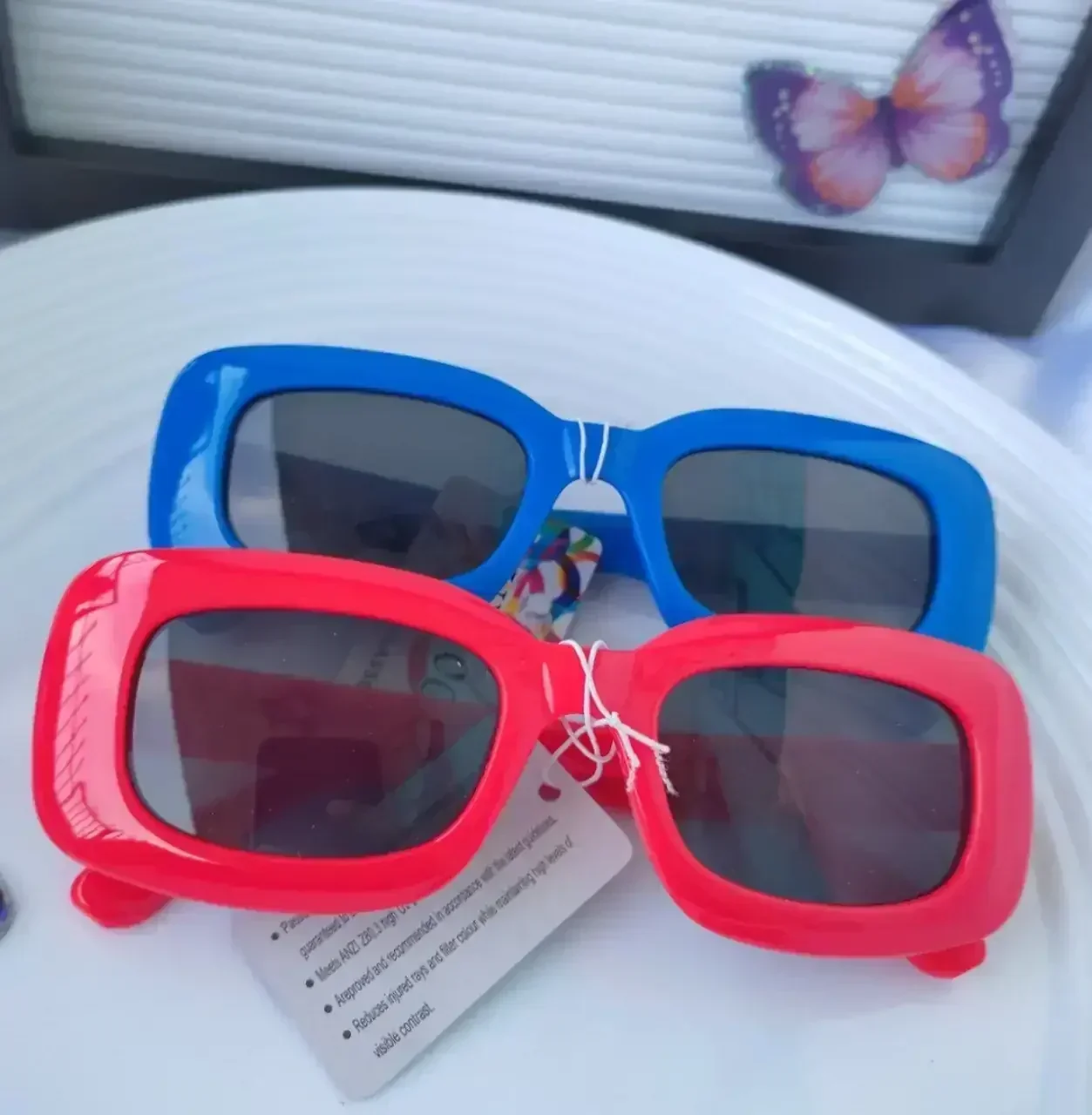 Gafas Retro cuadradas gruesas lisas 2