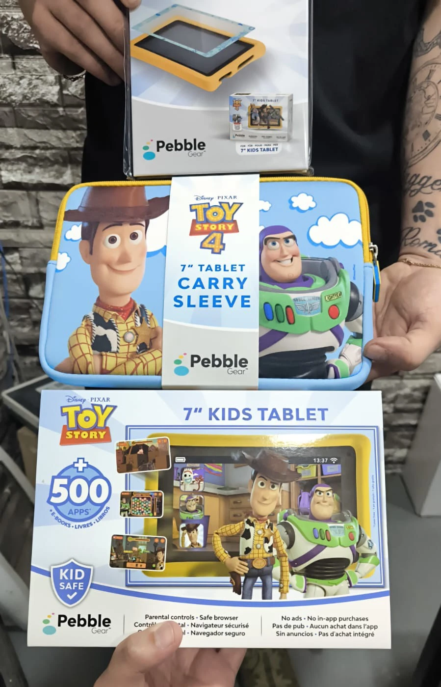 TABLET TOY STORY 7" OFICIAL DISNEY INCLUYE VIDRIO TEMPLADO BUZZ* 2