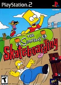 The simpsons skateboarding