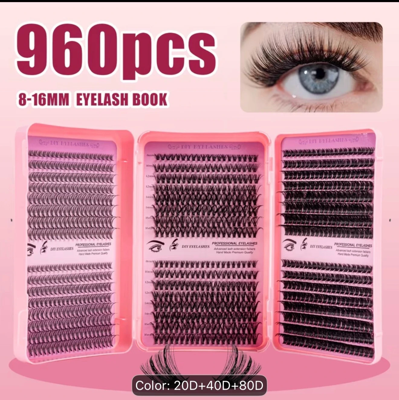libro de pestañas x 960 pcs gigante
