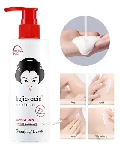 ✨ Loción Corporal con Ácido Kójico – GuanJing Beauty (480 g) ✨