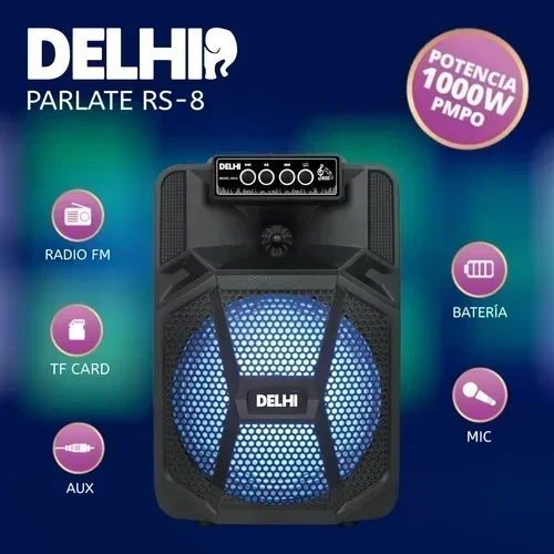 PARLANTE DELHI RS-8 1000W 3