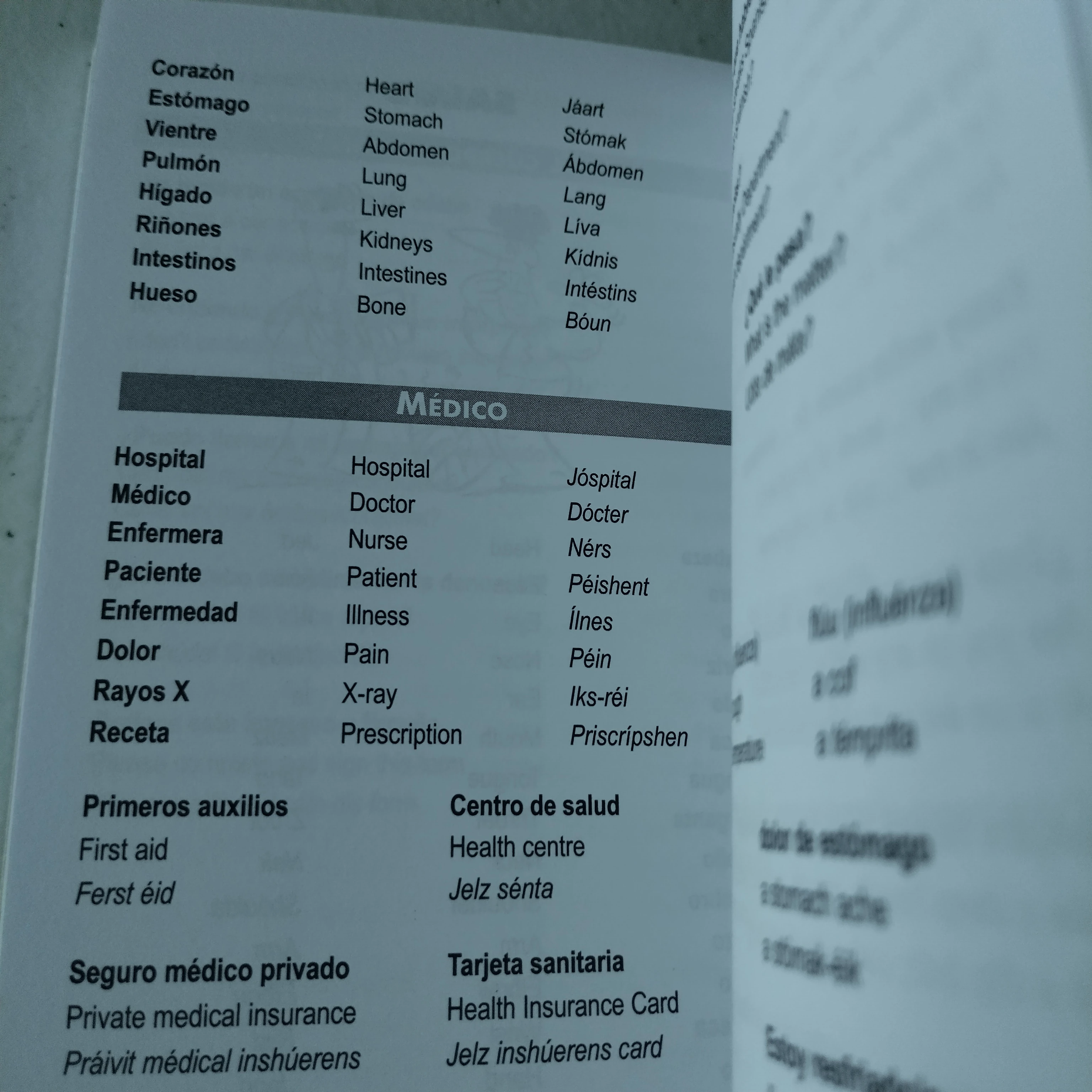 Guia práctica de conversación, inglés español, usado 3