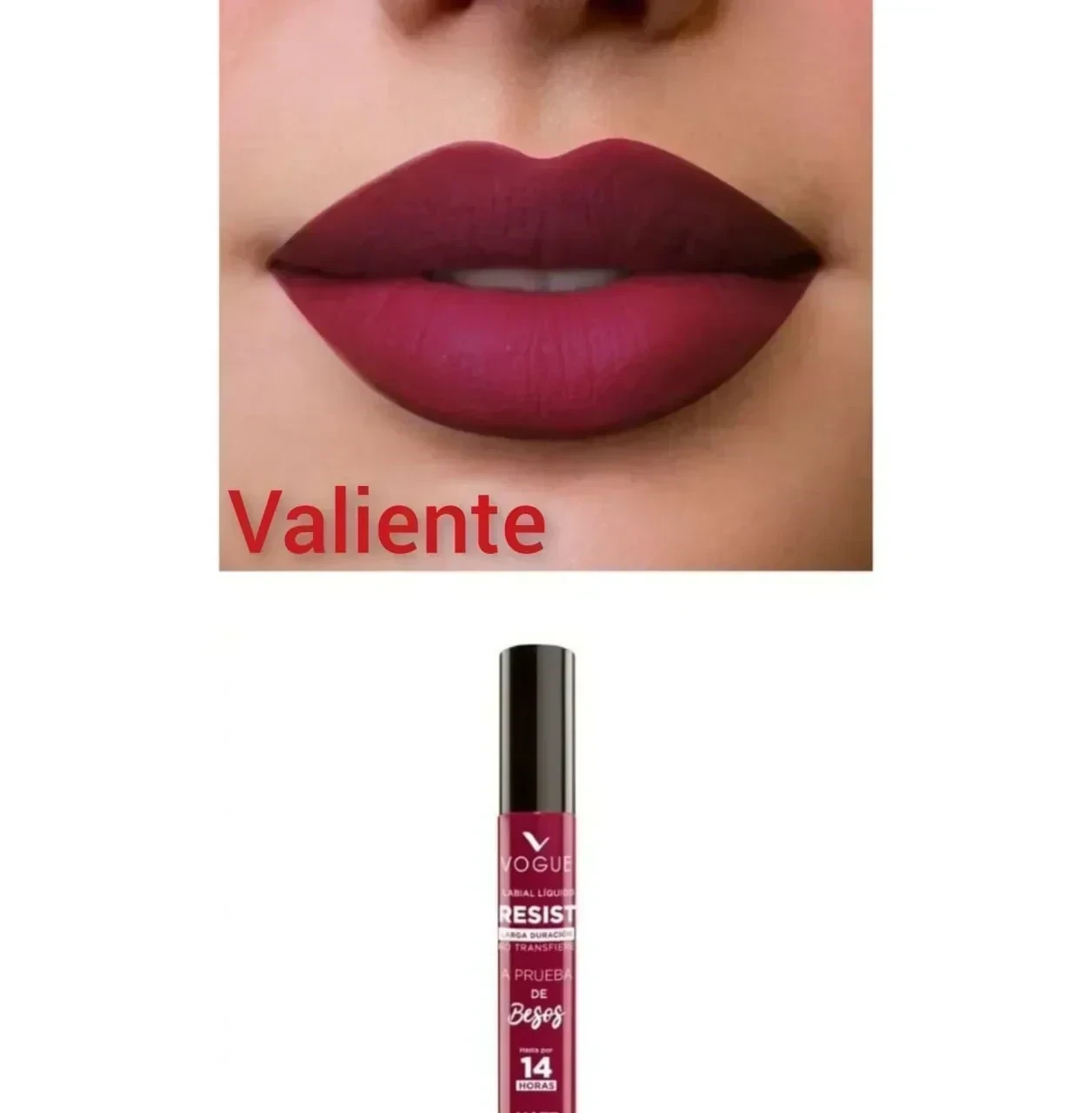vogue labial liquido resist valiente