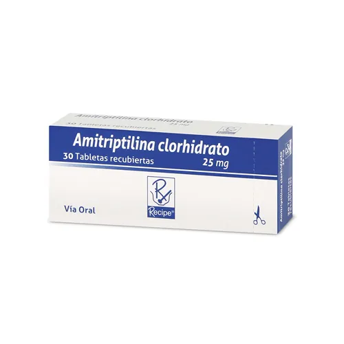 AMITRIPTILINA 25 MG CJA X30 TAB RECIPE