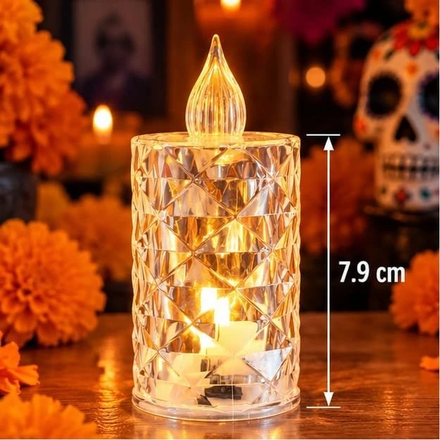 24 PIEZAS | VELA CRISTAL 7.9 CM