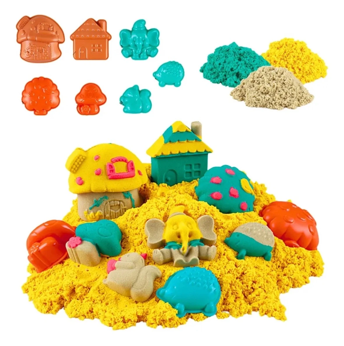 ARENA MAGICA CON MOLDES 500g 3