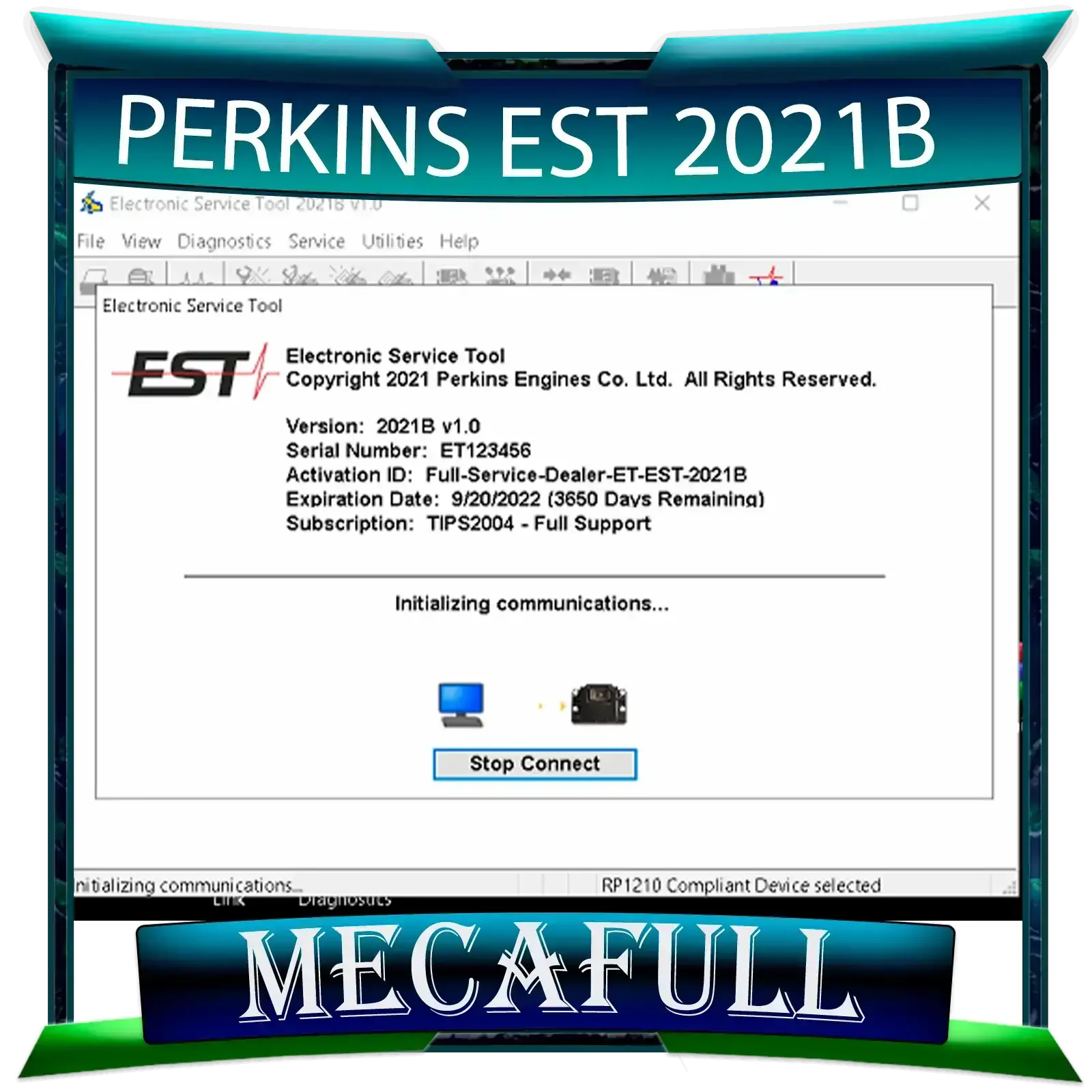 PERKINS EST 2021B MAS FACTORY PASWORD