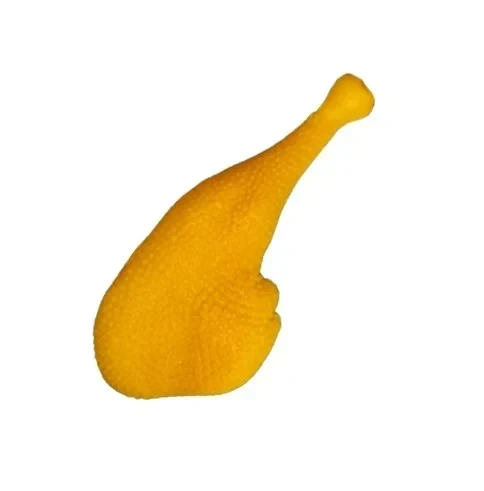 Juguete de goma pierna de pollo