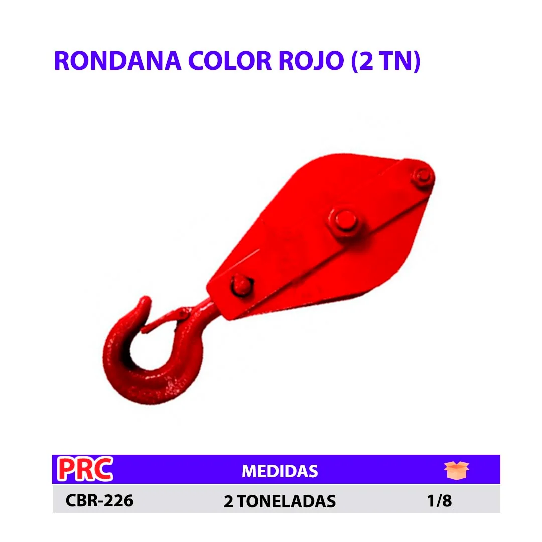 RONDANA ROJO 2 TON MCS 