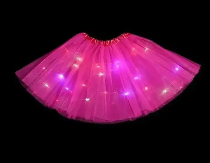 Tutu 3 capas con luz multicolor 