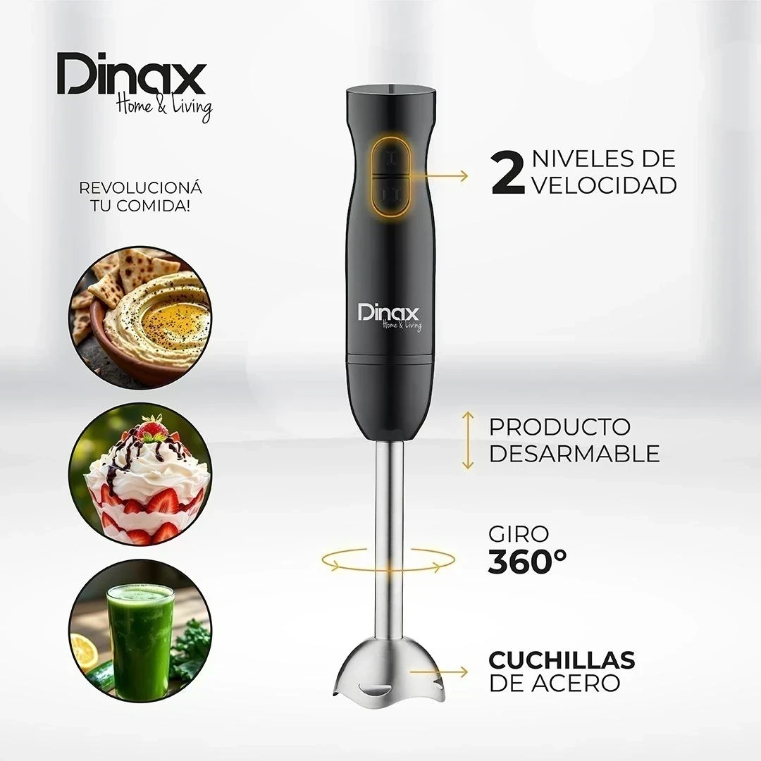 MINIPIMER DINAX NEGRA METALICA 1000W