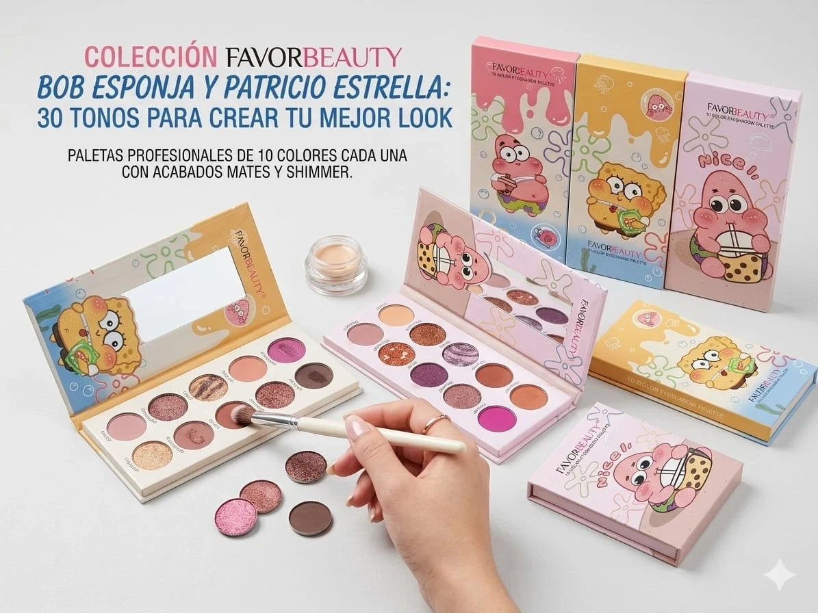 PALETA DE SOMBRAS BOB ESPONJA
