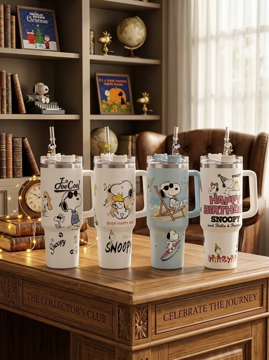 TERMO DE ACERRO INOXIDABLE 1200 ml. COLECCION SNOOPY