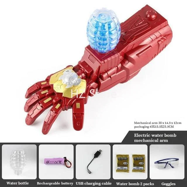 PISTOLA IRON MAN HIDROGEL 6
