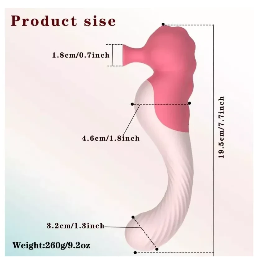 Vibrador Caballito Mar Hippocampus Succión 2