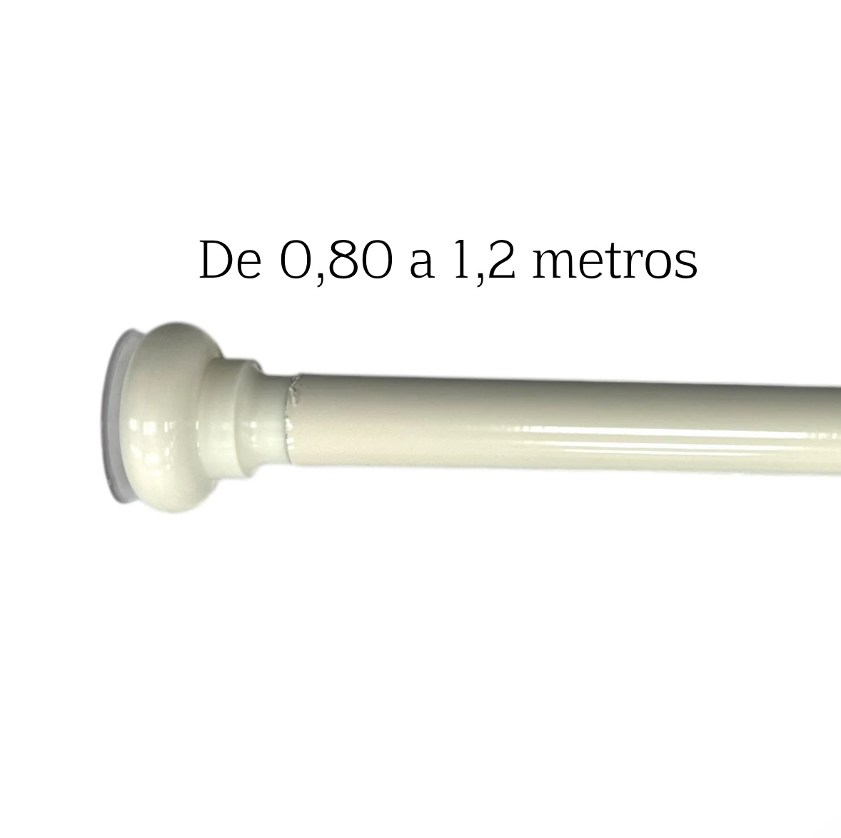 Barral lujo blanco para baño de 0,8 a 1,20 metros 