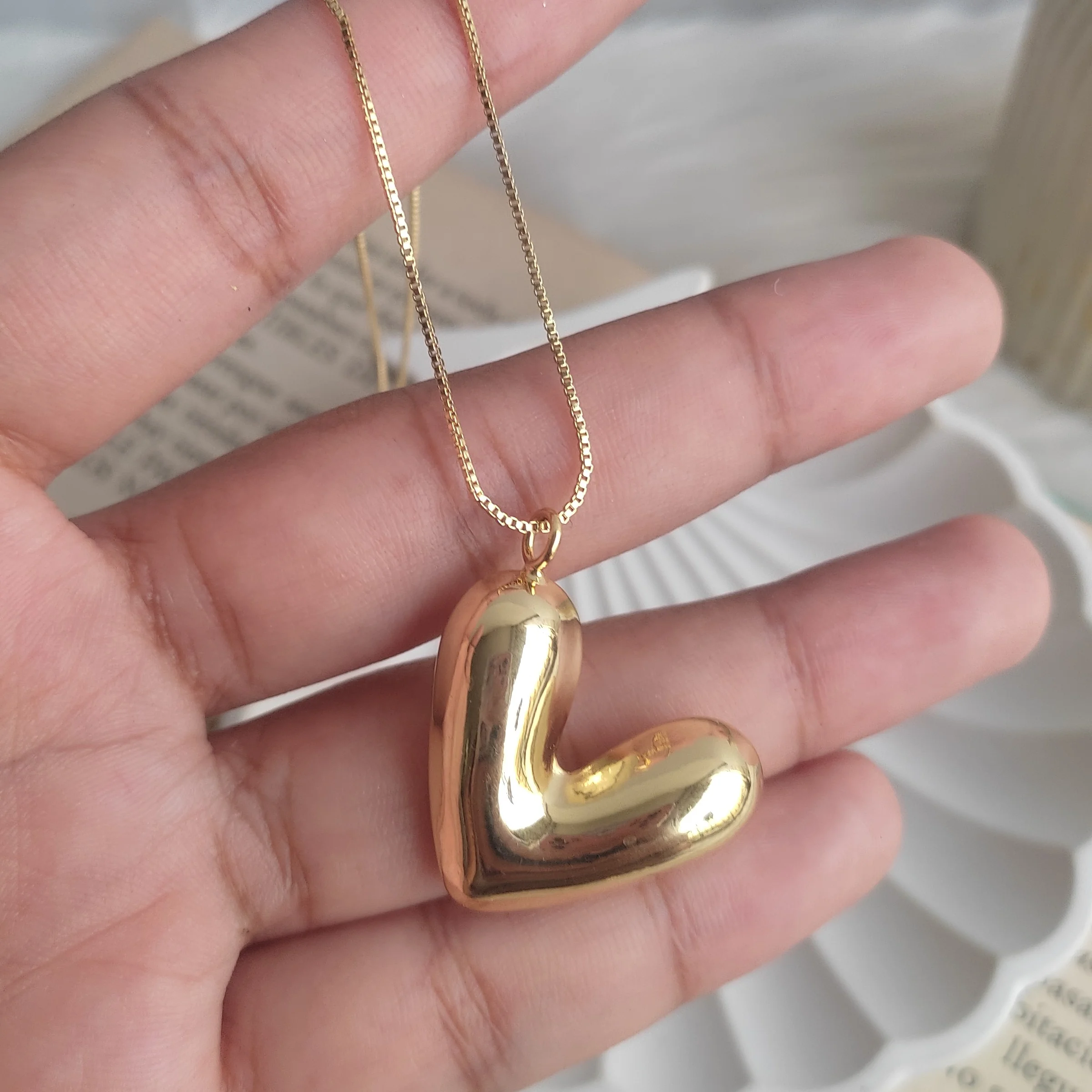 CADENA CHUNKY CORAZON 2