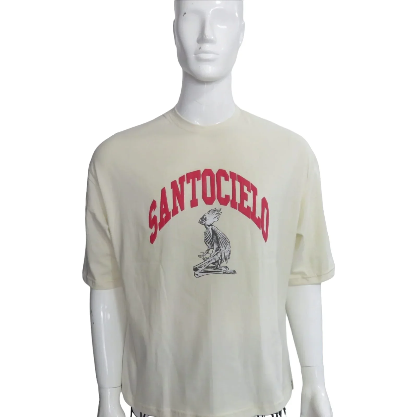 Playera crema pajaro