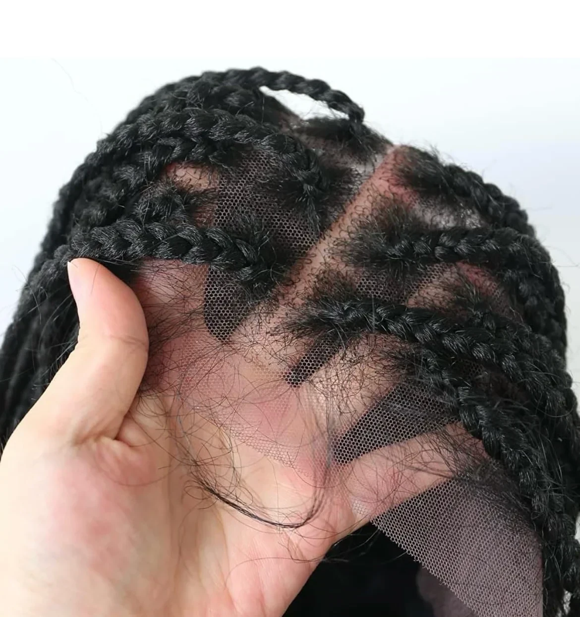 Pelucas trenzadas de 36 pulgadas con encaje frontal doble 3