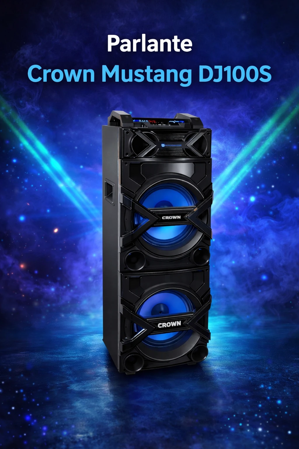 Parlante Crown Mustang Dj1002s