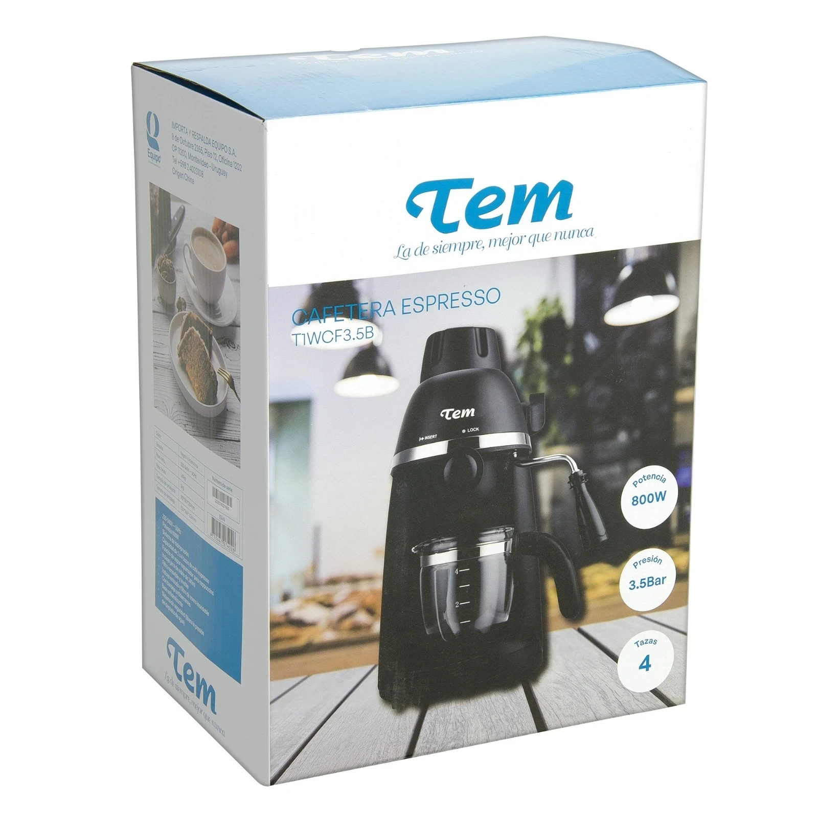 Cafetera Expresso 3.5 Bares 𝙏𝙀𝙈 4