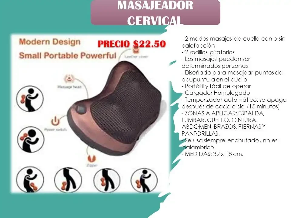 Masajeador almohada  2