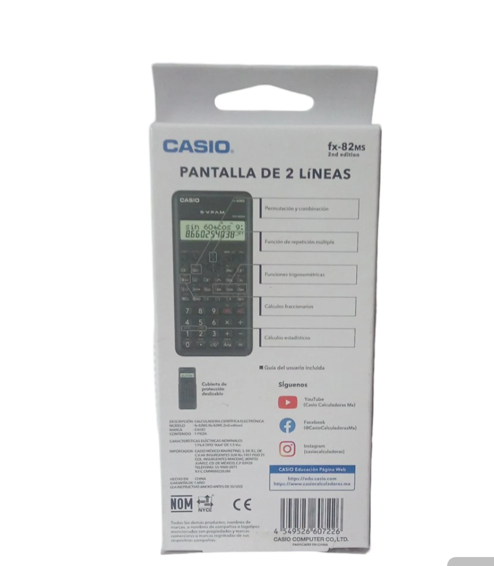 Calculadora casio fx82 ms  2