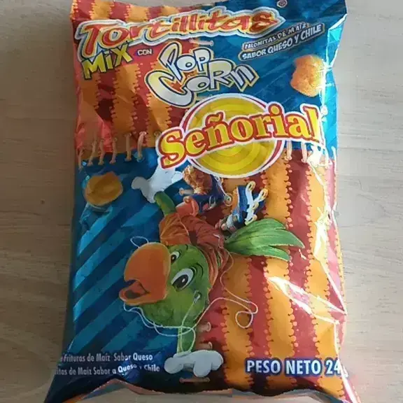 Tortillitas con pop corn 