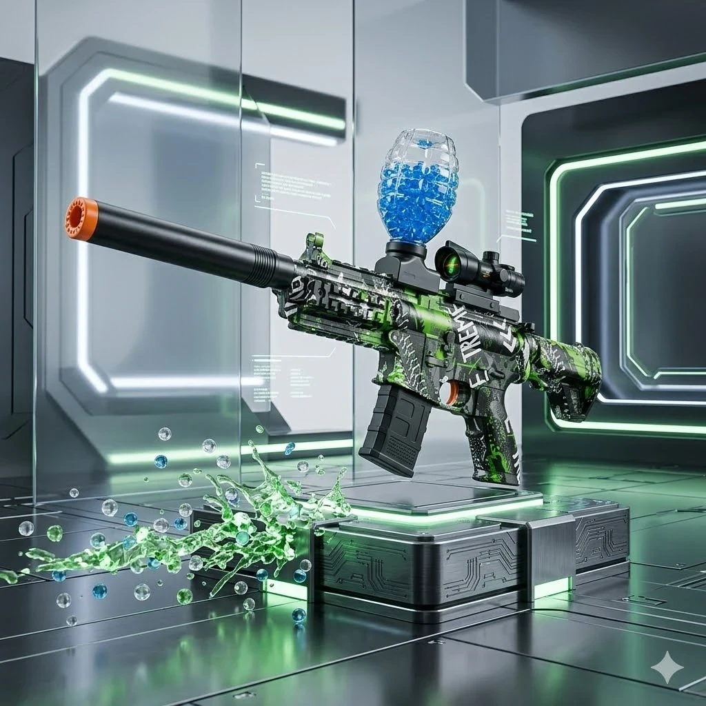 ARMA DE JUGUETE PISTOLA CON BALINES DE HIDROGEL 2