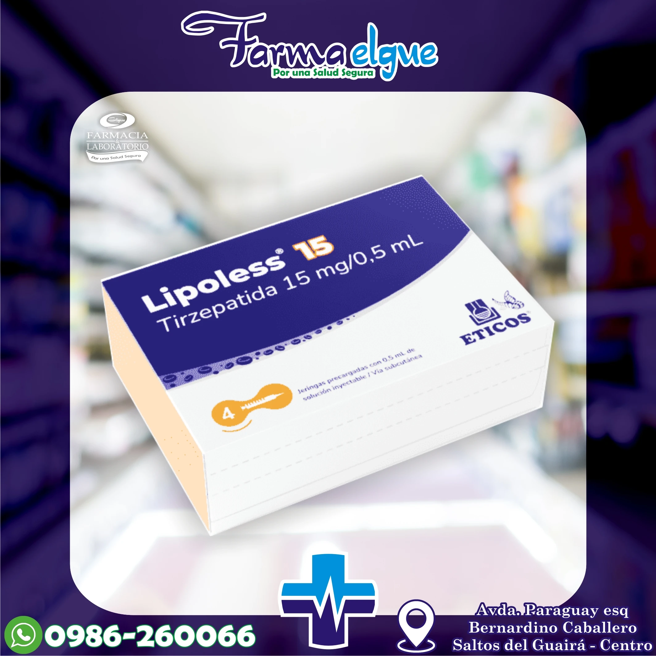 Lipoless 15 mg/0,5 ml - Cont. 4 Jeringas Prellenadas C/ Vastago