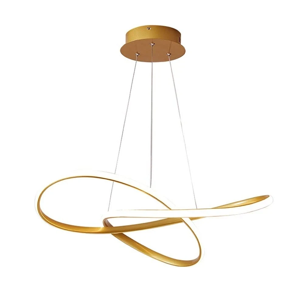 LAMPARA COLGANTE LED ORBIT DORADA 45W 5