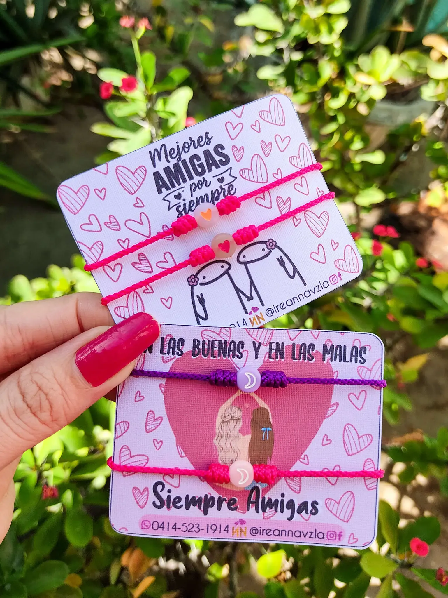 Pulseras mejores amigas 💜💖