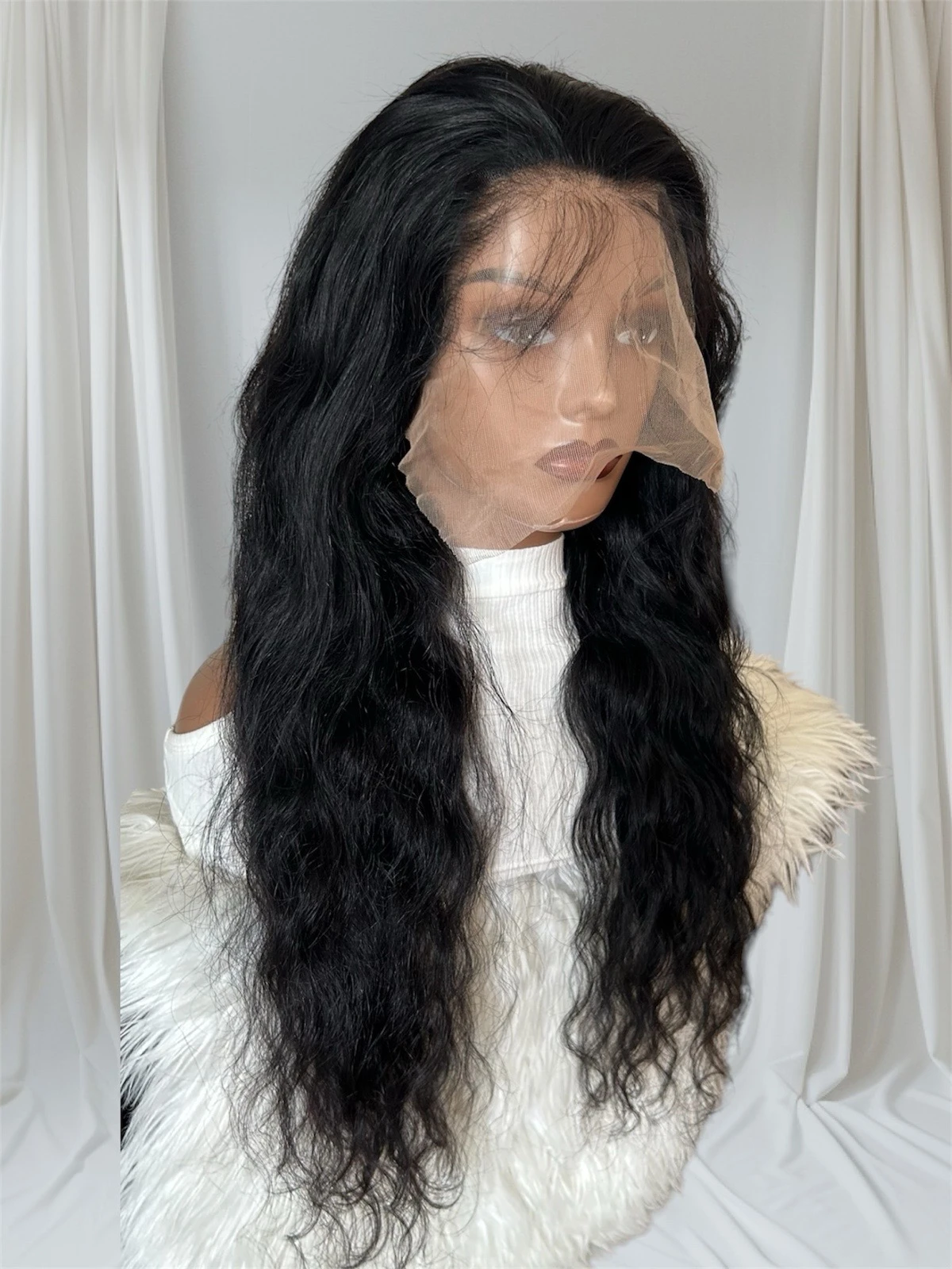 Peluca cabello humano 28 pulgadas, frontal lace 13x6 180% densidad 4
