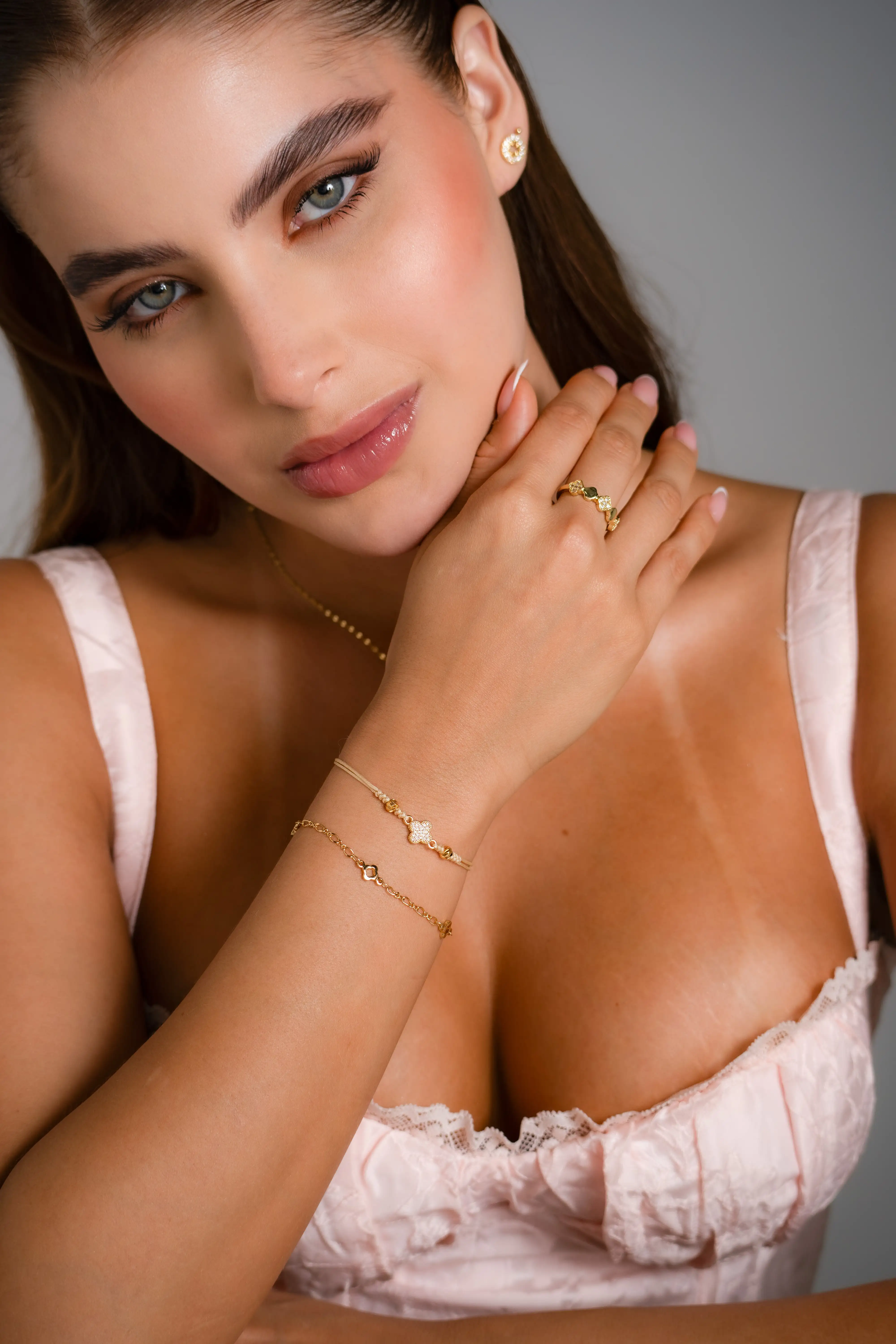 Anillo Mini Clover Ajustable  3
