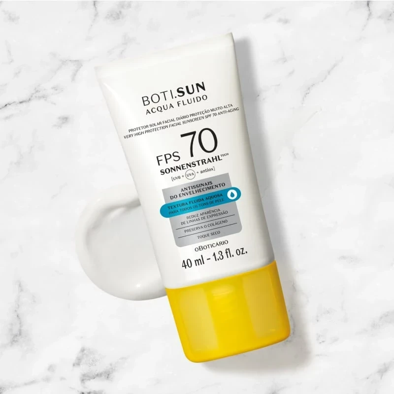 Protector Solar Facial Antiseñales SPF70 BOTI.SUN Acqua Fluido 40ml 2