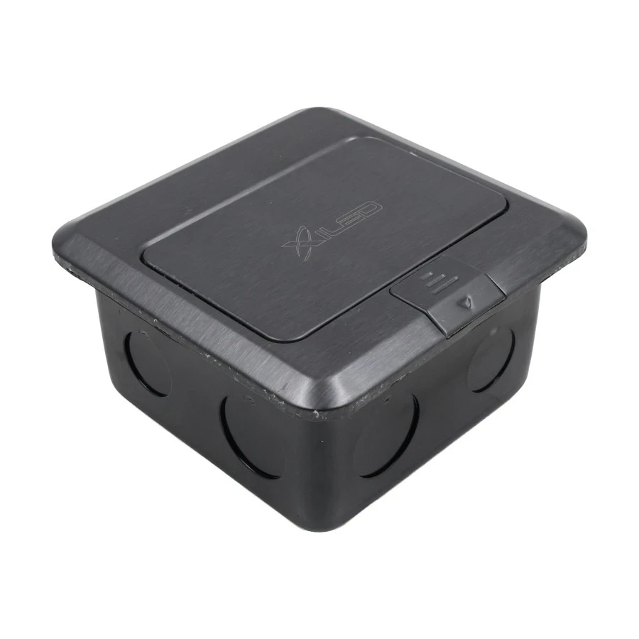 TOMACORRIENTE DOBLE PISO NEGRO 110V 10A 3