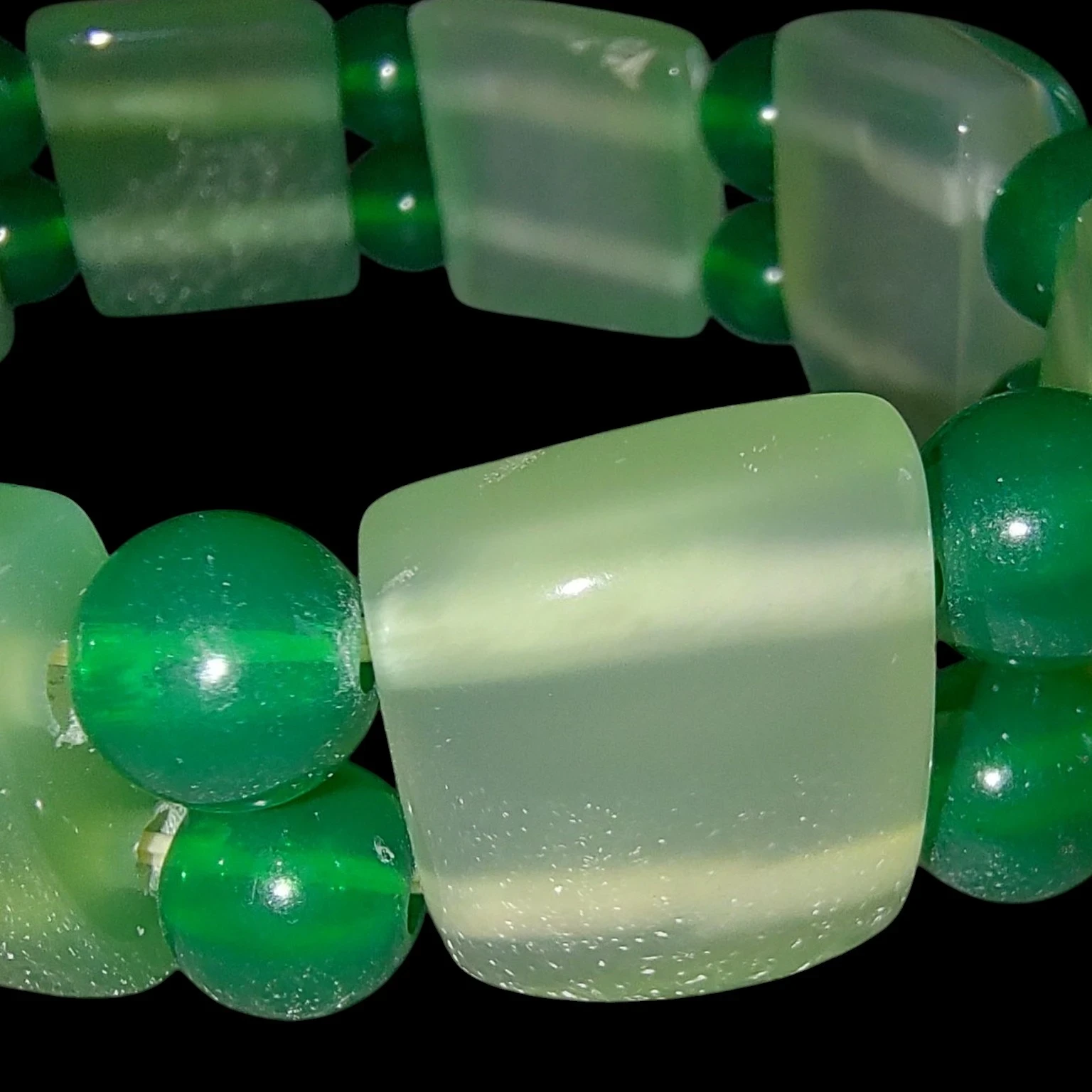 Manilla elástica de onix verde 🤩 5