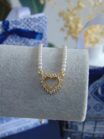 PULSERA RODIO DOR SILUETA CORA PULSO PERLAS 2